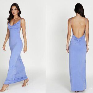 Meshki Darcy Cowl Maxi Dress With Low Back - Lavender - Size Small